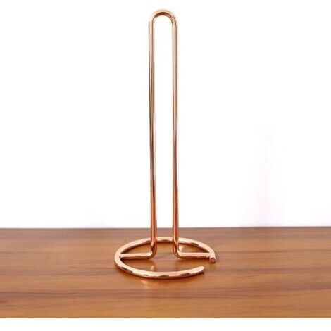 Or rose-Support de Rouleau de Papier, Porte-Rouleau de Cuisine Portable en Acier Inoxydable Or Porte Rouleaux Papier Toilette Vertical en Acier Support Distributeur de Papier