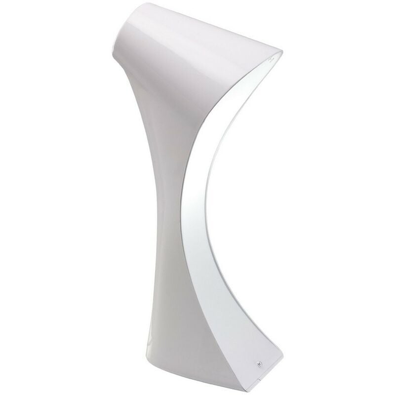 Inspired Mantra - Ora - Table Lamp 1 Light E27, Gloss White, White Acrylic, Polished Chrome