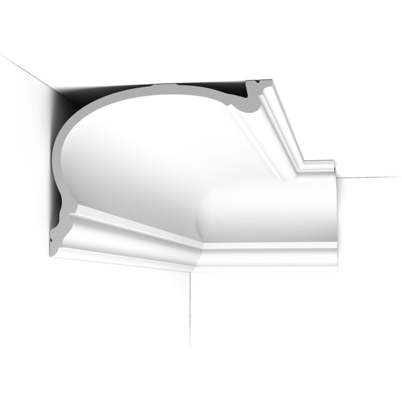 C343 Corniche Heritage xl plafond polyuréthane Orac Decor Luxxus- 19x25cm (h x p) moulure décorative a l unité