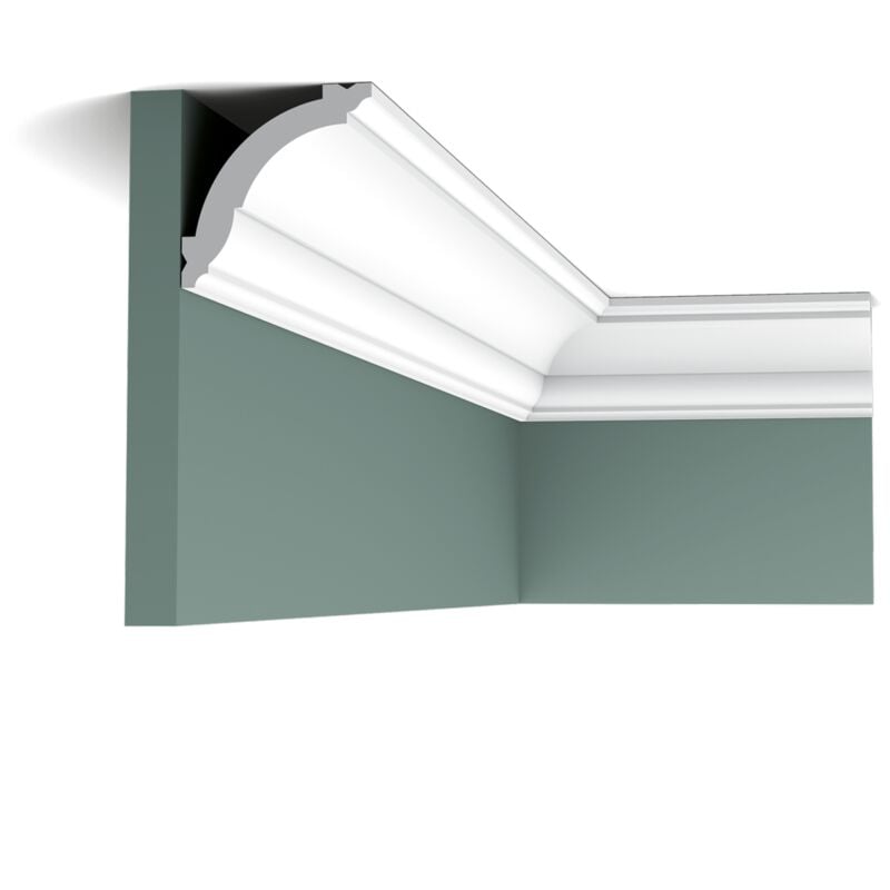 CX100 Corniche plafond Orac Decor - 7x7x200cm (h x p x l) - moulure décorative polymère a l unité