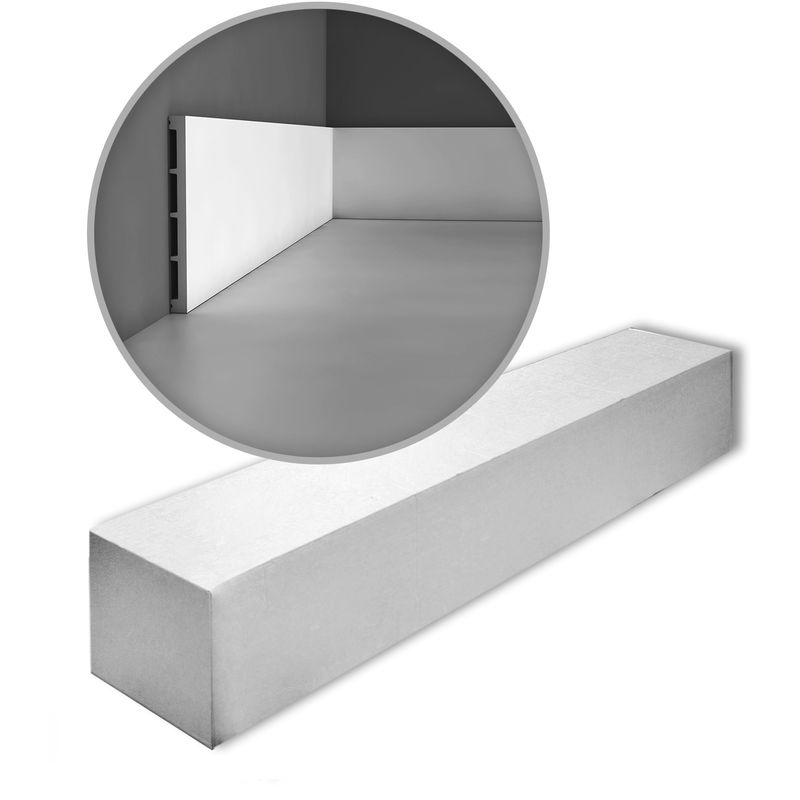 Decor SX168-box axxent square 1 Box 17 pieces Skirtings 34 m - Orac