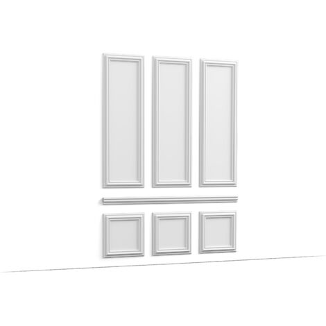 Orac – Kit encadrement soubassement AUTOIRE – 3 grands panneaux 150x50cm – 3 petits panneaux 50x50cm – 1 cimaise 200cm – Colle recommandée