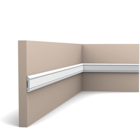 Orac – Profil plat 200 cm PX144 – Largeur 0.8 cm – Hauteur 4.7 cm – Duropolymer® – Néo-Classicisme – Compatible avec corniches et plinthes