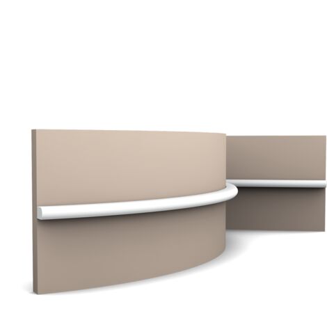 Orac – PX209F moulure flexible murale 1,8cm x 1cm x 200cm – Purotouch® pour finition plâtre – Installation facile avec adhésif Decofix