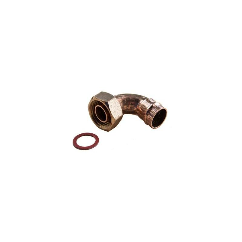 Image of Bronze 15mm x 1/2' Tap Connector Angled Solder Ring - Pack of 2 - Oracstar