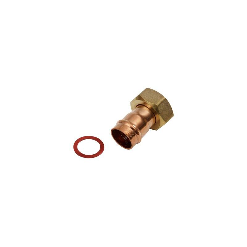 Image of Oracstar Bronze 15mm x 1/2" Tap Connector Straight Solder Ring - Pack of 2