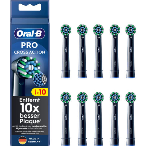 Oral-B Aufsteckbürsten schwarz Pro CrossAction 10er