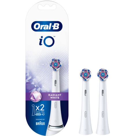 Oral-B iO Radiant White 2 pièce(s) Blanc