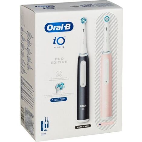 Oral-B iO Series 3n Matt Black/Blush Pink Elektrische Zahnbürste mit 2. Handstück