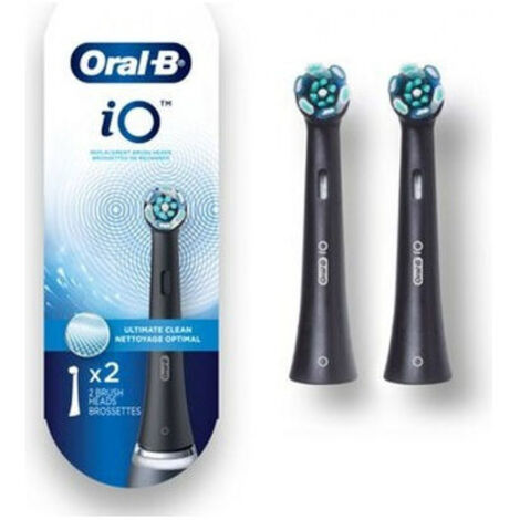 Oral-B iO Testine di Ricambio Ultra Clean Bianche per Spazzolini Elettrici - 2 Pezzi