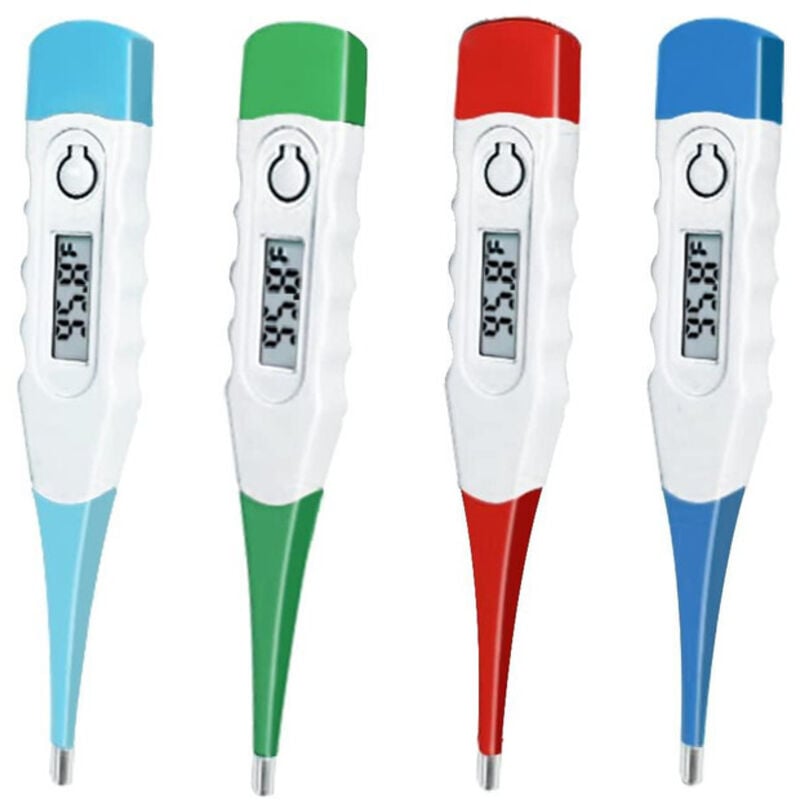 Image of Oralthermometer, digitales Thermometer zur oralen, rektalen oder Unterarm-Anwendung (4er-Pack)