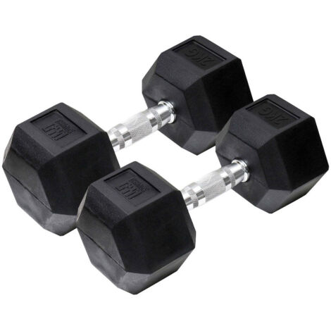 Orange gym - hex hantel - 2 kg - 2er set