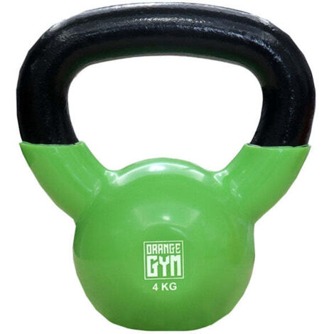 Orange gym - kettlebell en vinyle - 4kg