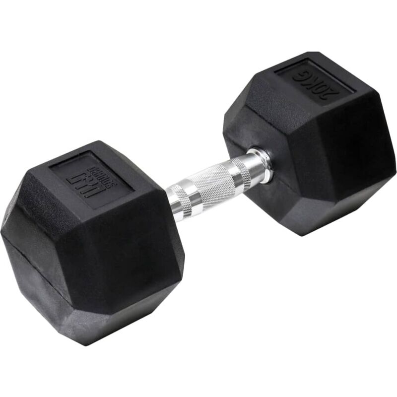 

Orange Gym Mancuerna hexagonal 20 kg negro