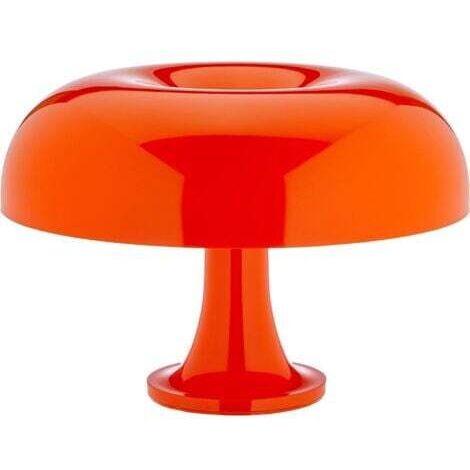 Orange. Lampe de table avec abat-jour. Luminaire en polycarbonate à émission de lumière diffuse. Fabriqué en Italie [Classe énergétique A] [Classe énergétique A++]