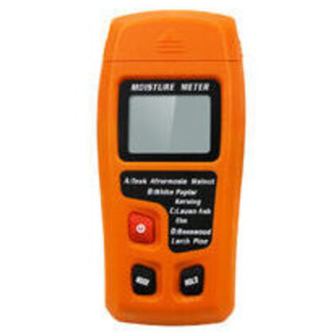 Orange Moisture Meter – Backlit LCD Screen – Professional and Accurate Application