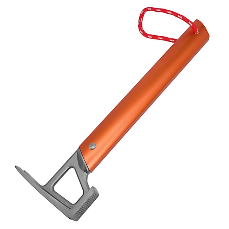 Image of Tlily - Orange Multifunktionshammer Aluminiumgriff Edelstahl Camping Zelt Baldachin Nagelzieher