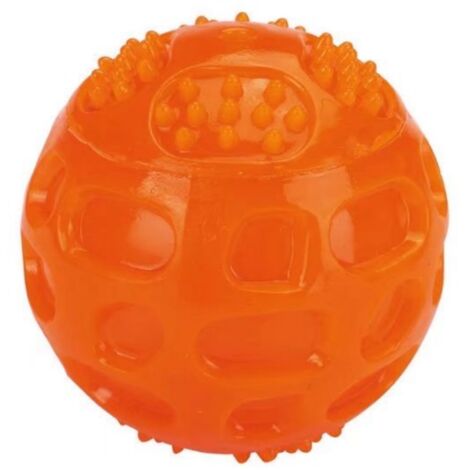 (Orange)Balles Jouets Sonore 3 Pcs pour Chiens Caoutchouc Solide Et Résistant Indestructible Rebondissante pour Entraînement csparkv-eu
