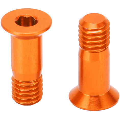 orangefarbene Befestigungsschrauben aus Aluminiumlegierung für die Schaltwerksrolle am Fahrrad – Modifikationszubehör
