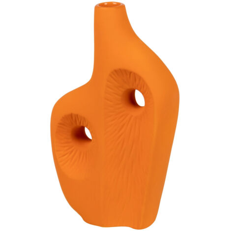 Orangefarbene Keramikvase Zante 18X8X30 cm