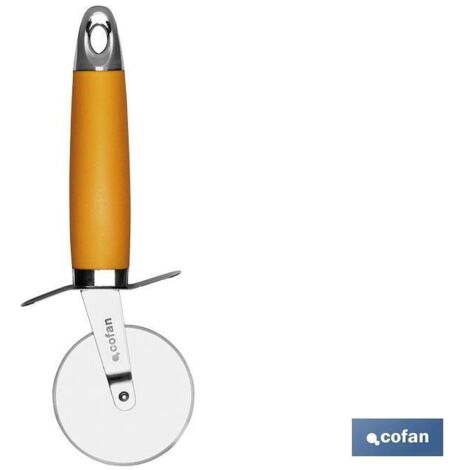 Orangefarbener Pizzaschneider Modell Sena 21 cm