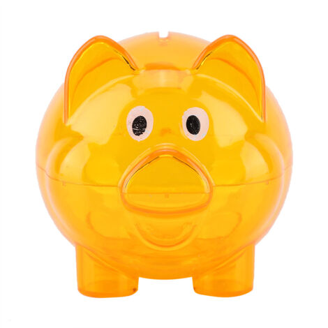 Orangefarbenes kreatives Geburtstags-Sparschwein-Geschenkset