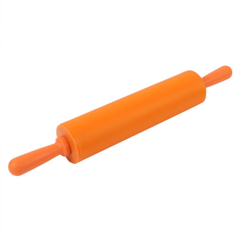 Orangefarbenes Silikon-Nudelholz für Küche und Bäckerei