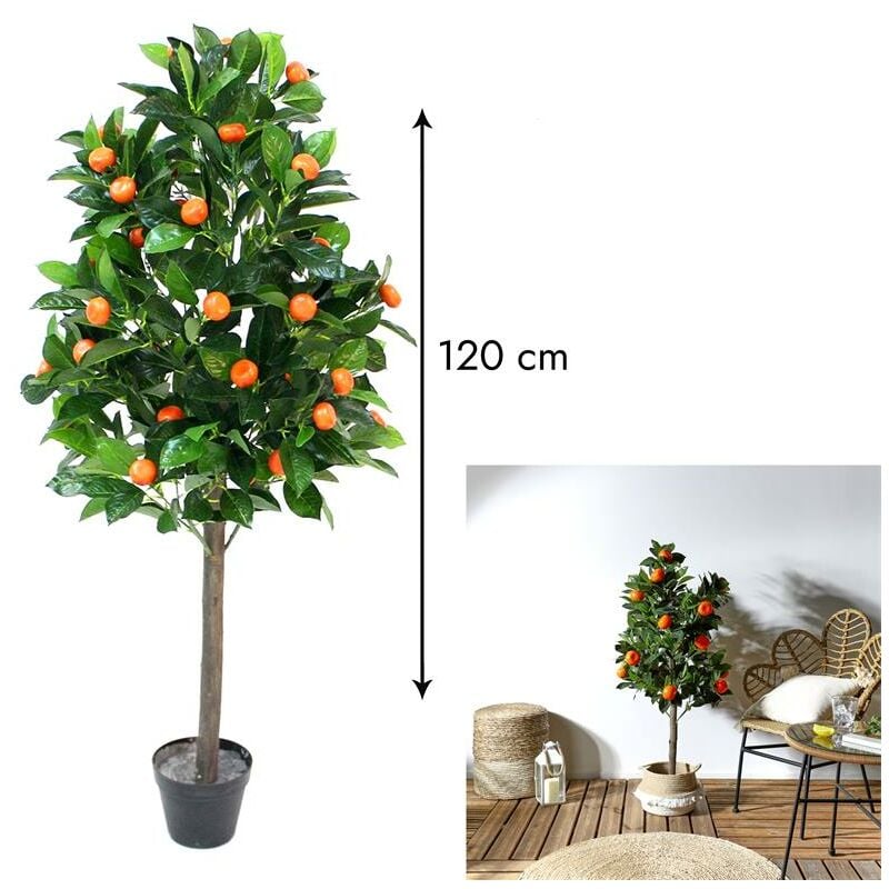 Mobilibrico - Plante Artificielle Oranger H120cm