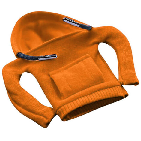 Oranger Schalthebelbezug aus Fleece für Autoinnenausstattung