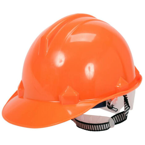 Oranger Schutzhelm aus HDPE mit Pinlock-Verschluss