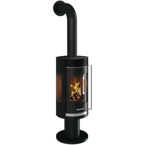 ORANIER Kaminofen Rota Twist, Korpus Stahl Schwarz