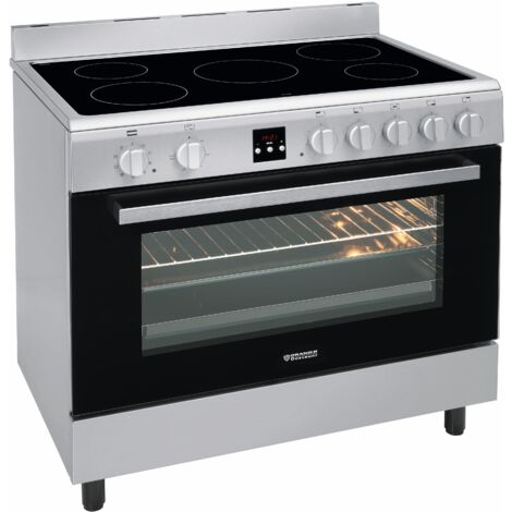 Oranier Koch-Back-Station Elektro-Elektro Edelstahl 90 cm 5 Kochzonen 105 Liter Großflächengrill DC1999