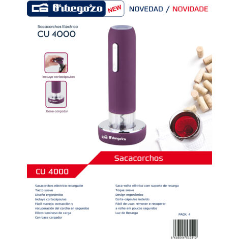 Orbegoz CU 4100 elektrischer Korkenzieher Ref. 16578