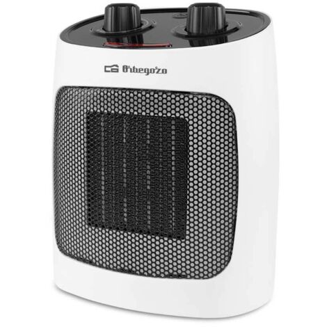 Orbegozo calefactor cerámico CR 5031, 3 posiciones de funcionamiento, modo ventilador, termostato regulable, base antideslizante, asa de transporte, 2000 W