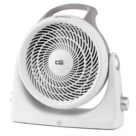 Orbegozo calefactor compacto FH 6065, 3 posiciones de funcionamiento, función ventilador, termostato regulable, giratorio, 2000 W