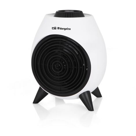Orbegozo calefactor horizontal FH 5037, selector rotativo de 3 posiciones, termostato regulable, función ventilador, 2000 W
