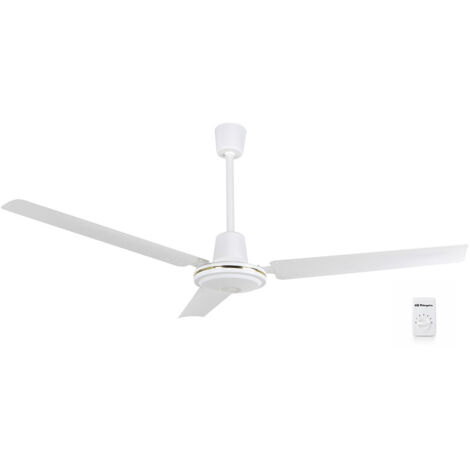 Orbegozo cf 86140 ventilateur de ventilateur de plafond élégant et fonctionnel - interrupteur de mural - 5 vitesses - puissance 70w - 140cm de diamètre - blanc