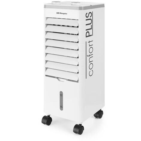 Orbegozo climatizador evaporativo AIR 35, depósito 3 litros, acumuladores de frío, filtro lavable, 60 W