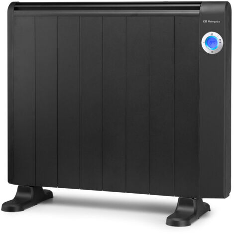 Orbegozo emisor térmico WIFI sin aceite RRW 1505, 8 elementos, mando a distancia, display LCD, soporte para pared y suelo, programable, 3 modos de funcionamiento, 1500 W