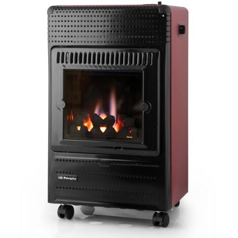 Orbegozo estufa de llama azul HBF 95, ideal para espacios mayores de 25 m2, ruedas pivotantes, asa de transporte, triple sistema de seguridad, apta para gas butano y propano, 3500 W
