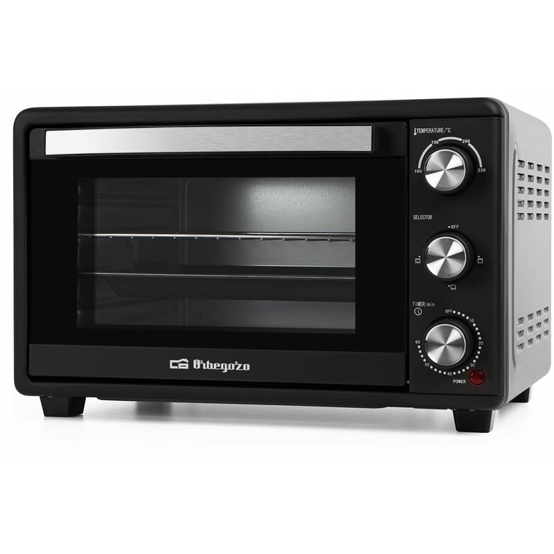 Orbegozo HCI 5025, Forno Elettrico da Tavolo, Termostato Regolabile, Indicatore Luminoso, Timer, 25 Litri, 1500 W