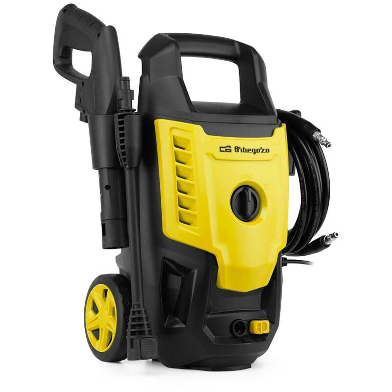 Orbegozo - hdl 1400 nettoyeur haute pression puissant et efficace - 105 bar de pression - débit de 330 l/h - buse de mousse with tank - crochet