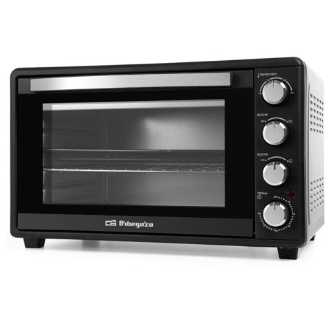 Orbegozo HO 455 - Forno elettrico da tavolo, capacità 45 l, timer, calore superiore e inferiore, 2000 W