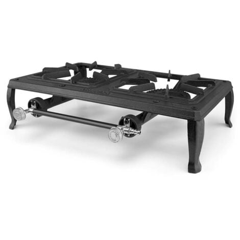 Orbegozo hornillo a gas FO 6200, cuerpo hierro fundido, 12 cm diámetro, uso exterior, 7000 W