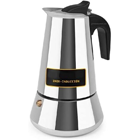 Orbegozo italienische Kaffeemaschine aus Edelstahl.  Fassungsvermögen 6 Tassen.