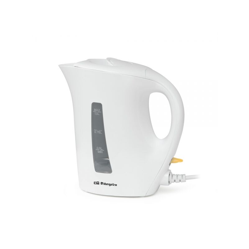 Orbegozo Weiß - Kt 4150 Kettle De Kettle 1L 1200W - Free De Bpa - Handle De Cool Touch - Automatic Switch Off - Indicator De Level De Water De - Easy Cleaning
