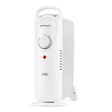 Orbegozo radiador de aceite RO 1020, 7 elementos, termostato regulable, ideal para espacio reducido, piloto luminoso de funcionamiento, 1000 W