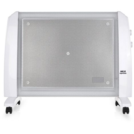 Orbegozo radiador de mica RM 1510, termostato regulable, 2 potencias de calor, sin fluido, piloto luminoso, ruedas incluidas, 1500 W