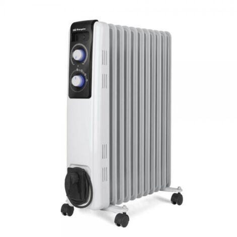 Orbegozo RF 2500, radiatore ad olio, costruzione modulare a 11 elementi, 2500 W, bianco