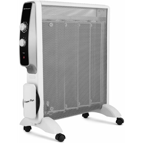 Orbegozo RMN 2075 - Radiatore di mica a rapida convezione e diffusione del calore, 2 potenze da 1000 W e 2000 W, nero